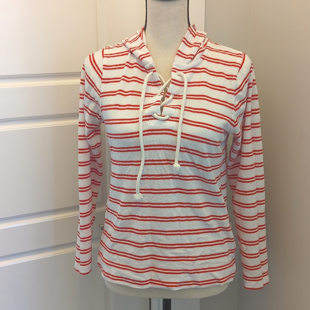 Striped J.Crew Hoodie and Shorts Set